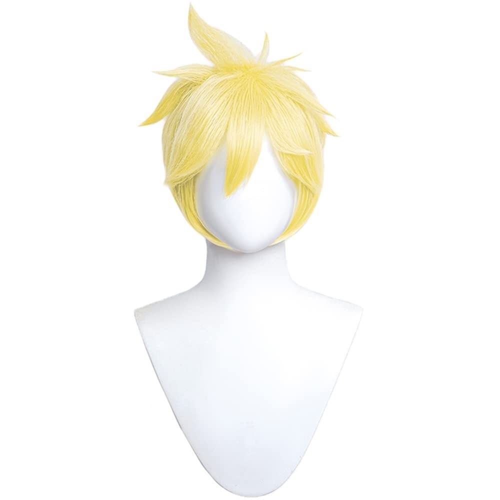 wig cosplay Kagamine Len สีทอง ขนาด 28cm (คาคามิเน่ เลน)