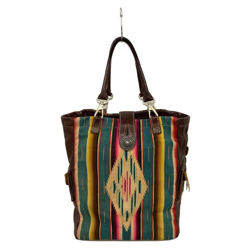 Other brands Tote Bag Purse Mexican leather multicolour Sarape sliver950 silver concho Direct from J