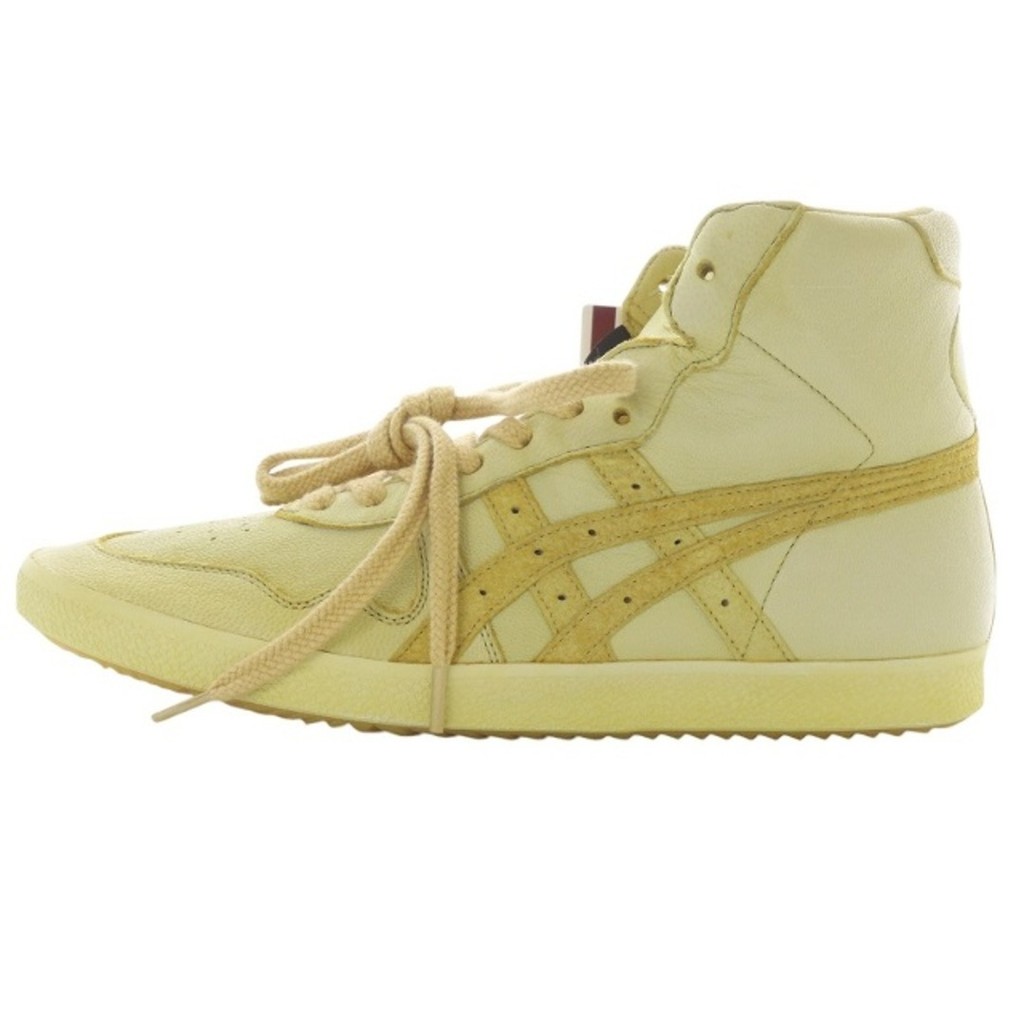 Onitsuka Tiger Sneakers yellow leather Direct from Japan Secondhand
