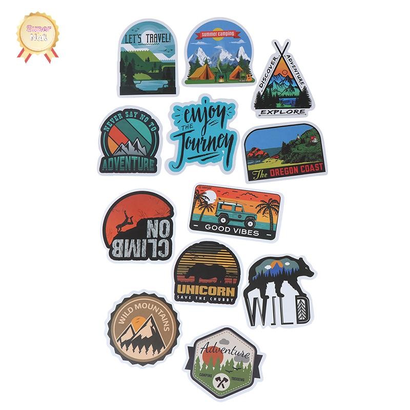 [COD] สติกเกอร์ ลายทิวทัศน์ ตั้งแคมป์ ผจญภัย กลางแจ้ง กระเป๋าเดินทาง แล็ปท็อป กีตาร์ 50 ชิ้น