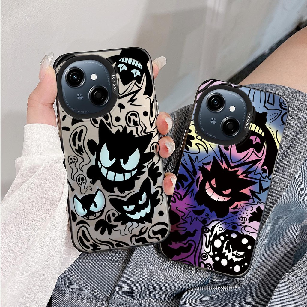 Matte Solid IMD สีเคสโทรศัพท์สําหรับ Tecno Spark G0 1 Tecno Spark G0 2025 Powerpuff Girls Hard เคสโท