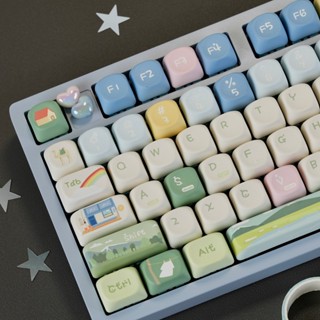 โปรไฟล์ MOA Custom Rainbow Forest Dye Sublimation PBT Keycap…