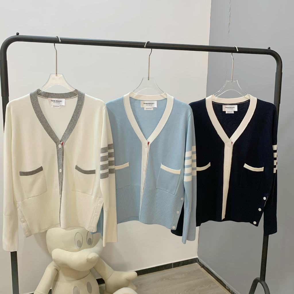 Thombrowne 9027 คาร์ดิแกน Contrast Edge