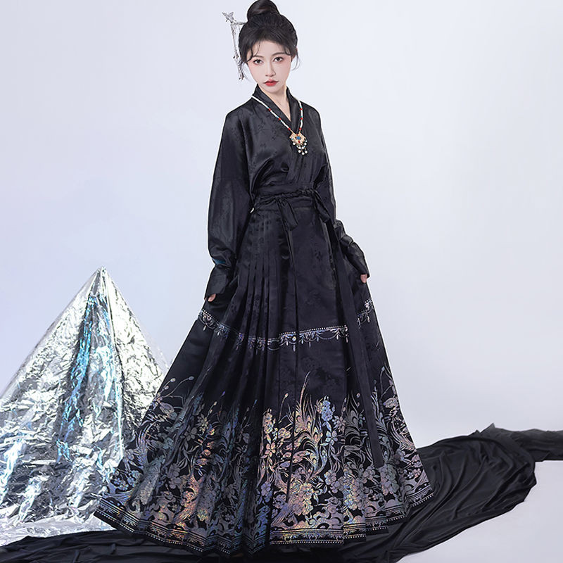 ชุดHan Xiyao Phoenix Yu Fei Luodian สไตล์จีน กระโปรงหน้าม้าสำหรับวัน.daily wear สำหรับผู้หญิง