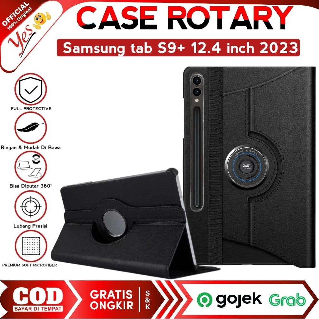 Samsung tab S9+ S9 Plus / 12.4 นิ้ว X810 X816 Rotary Flip Cover Book เคสหนังยืน
