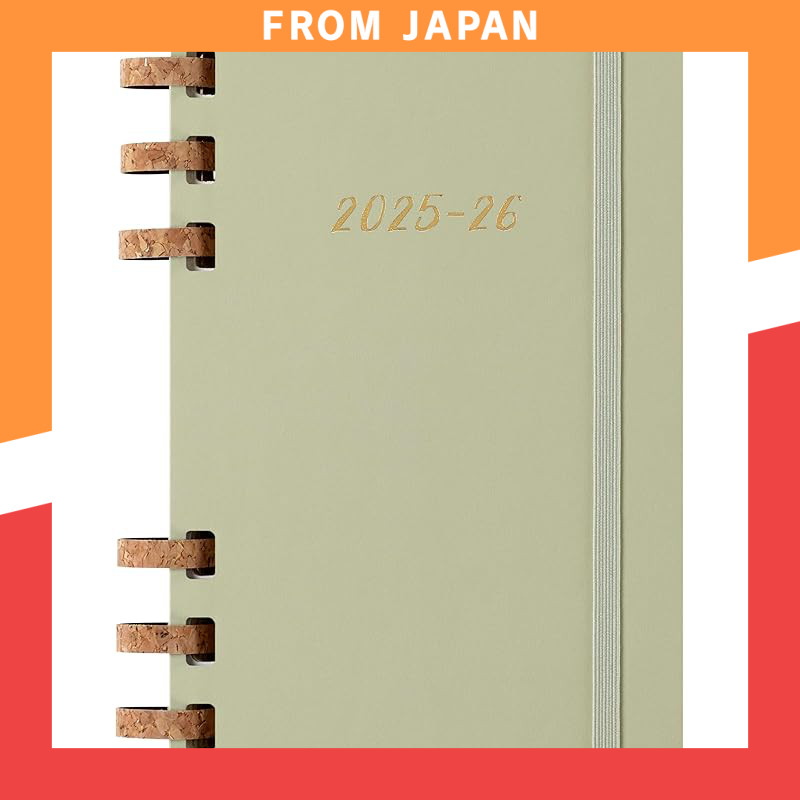 Moleskine Planner 2026, January Start, 12-Month Spiral Academic Diary, Large Size (13cm x 21cm), Alm