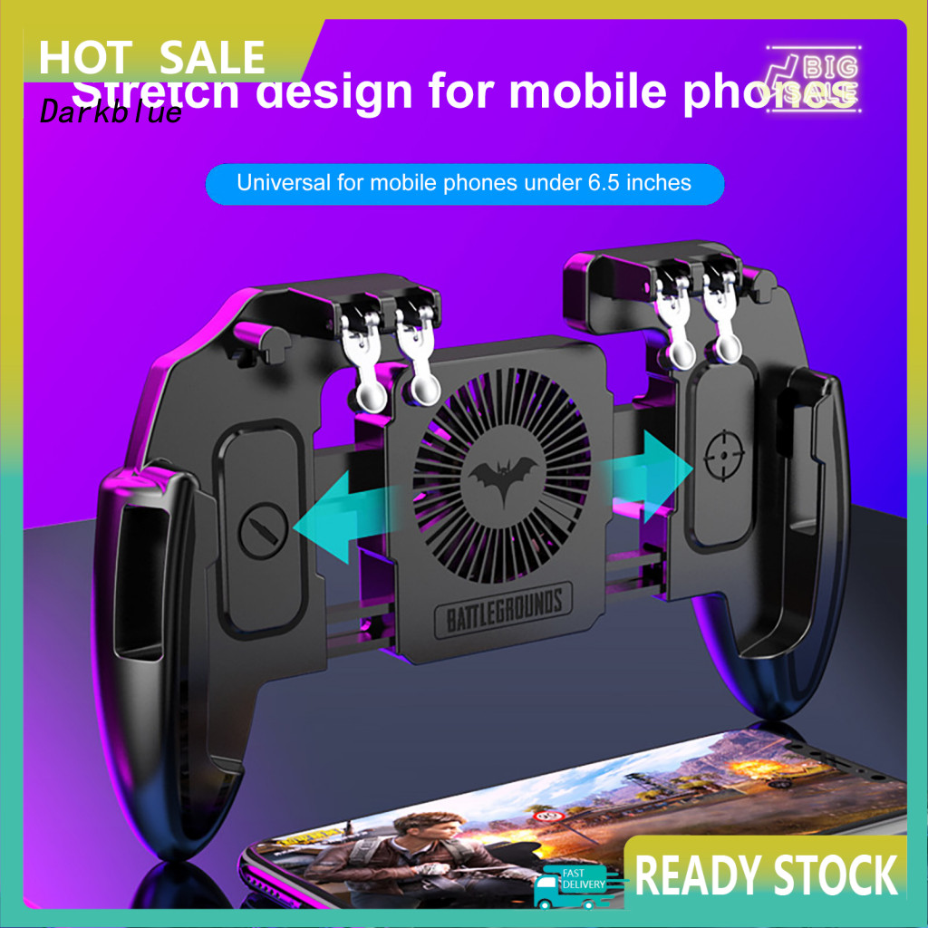 <Darkblue>M10/M11 Trigger Gamepad อายุการใช้งานยาวนาน Sensitive ถือ 6 นิ้ว Trigger ตัวควบคุมโทรศัพท์ Gamepad