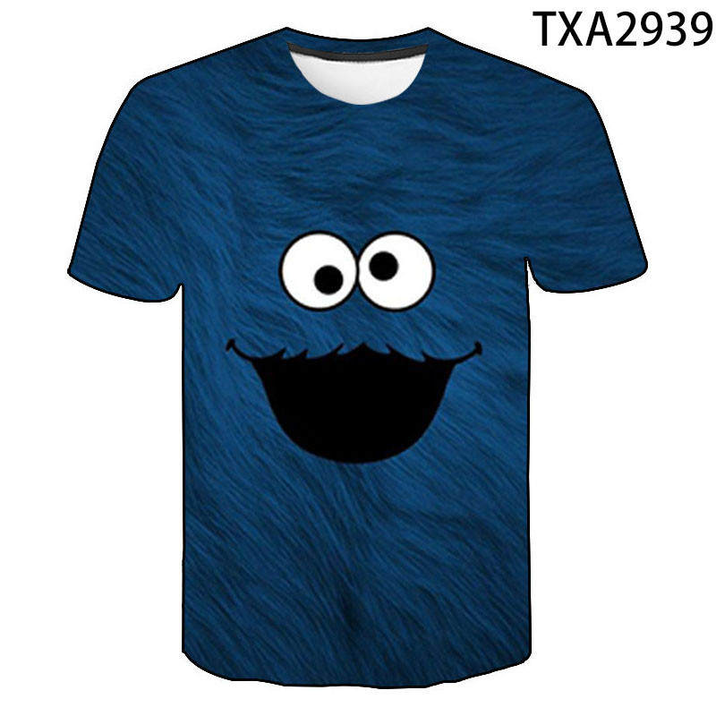 Monster Monster Cookies, Blue Dresses, Retro Party, เสื้อยืดแฟชั่นตลก