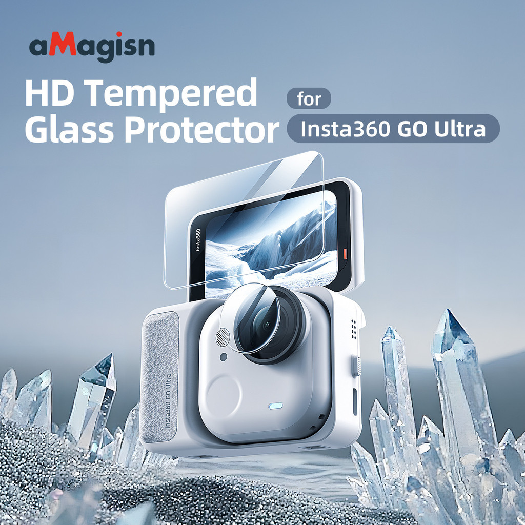 สําหรับ Insta360 GO Ultra Screen Tempered Film HD ฟิล์มป้องกันอุปกรณ์เสริมสําหรับกล้องกีฬา