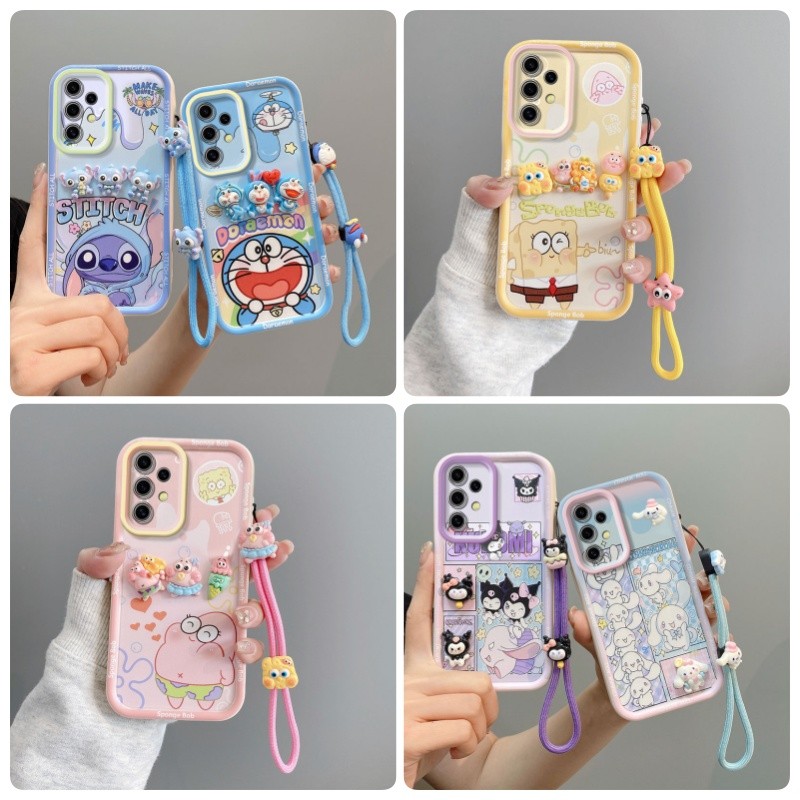 เคส Samsung a53 5G a23 4G 5G a13 4GกรณีTPUมีสไตล์และน่ารักสามมิติตุ๊กตาเคสโทรศัพท์xxddxl