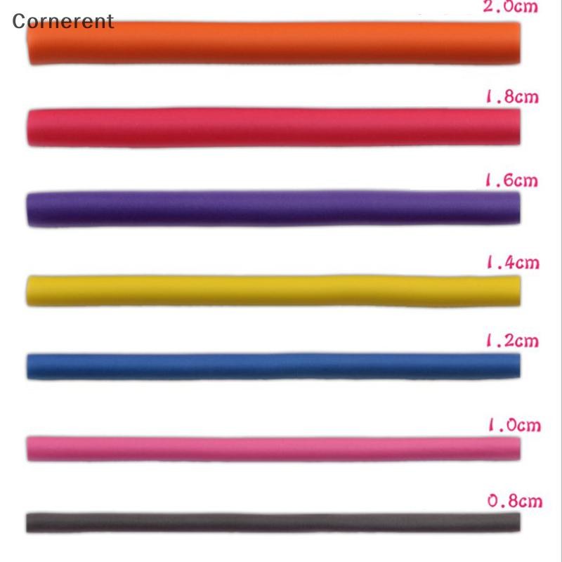 10 ชิ้นยืดหยุ่นผม Curling Rod ผม Curler Makers โฟมนุ่ม Bendy Twist Curls