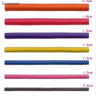 10 ชิ้นยืดหยุ่นผม Curling Rod ผม Curler Makers โฟมนุ่ม Bendy Twist Curls