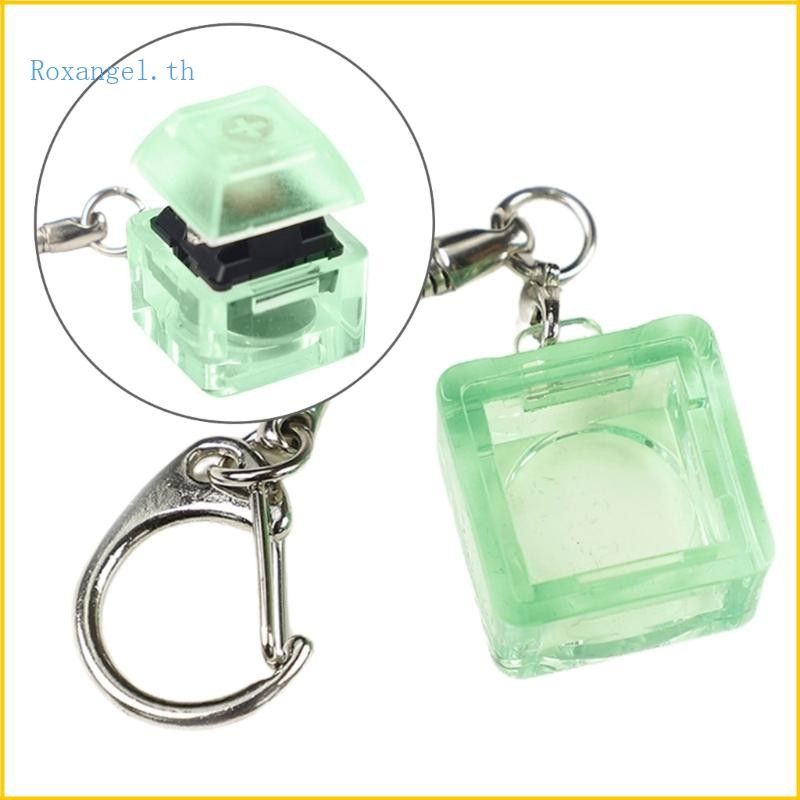 ROX 1PC พวงกุญแจจี้สําหรับสวิตช์คีย์บอร์ดแบบกลไกการทดสอบการเปิดตัวความตึงเครียด