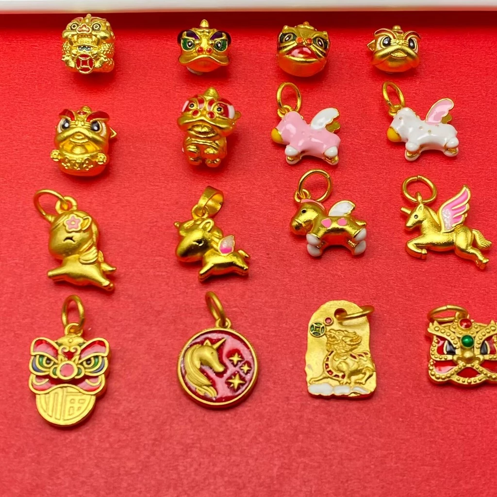 จี้ Unicorn & Lion-Wakening สีสันสดใส อุปกรณ์เสริมทำเครื่องประดับ DIY