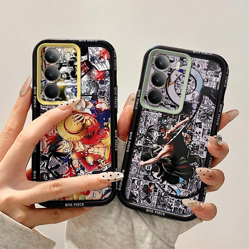 ซิลิโคนล้อมรอบสําหรับRealme c33 c35 c51 C53 c55 c61 c63 c65 c67 c71 c75x c73 c75 หมายเหตุ 50 หมายเหตุ 60 4g 5Gเคสโทรศัพท์Shock-Resistantfulsผู้หญิงสไตล์