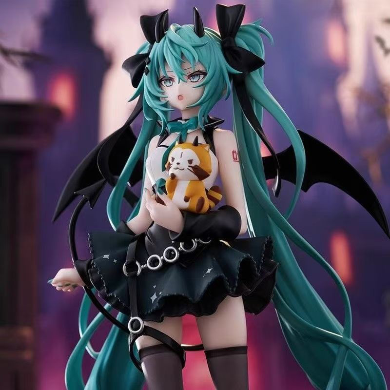 19 ซม.ใหม่อะนิเมะHatsune Mikuปีศาจน้อยRaccoon Kawaii
