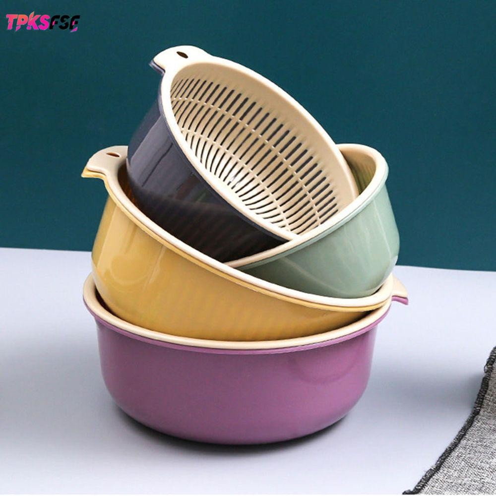 TPKSF Wash & Drainer ตะกร้ามัลติฟังก์ชั่ตะกร้าผักเครื่องมือห้องครัวผักสดตะกร้าผลไม้