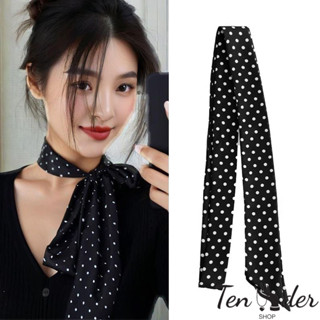 COD-ส่งเร็วจากไทย🎀ผ้าพันคอลายจุด สัมผัสบรรยากาศที่หลากหลาย เ…