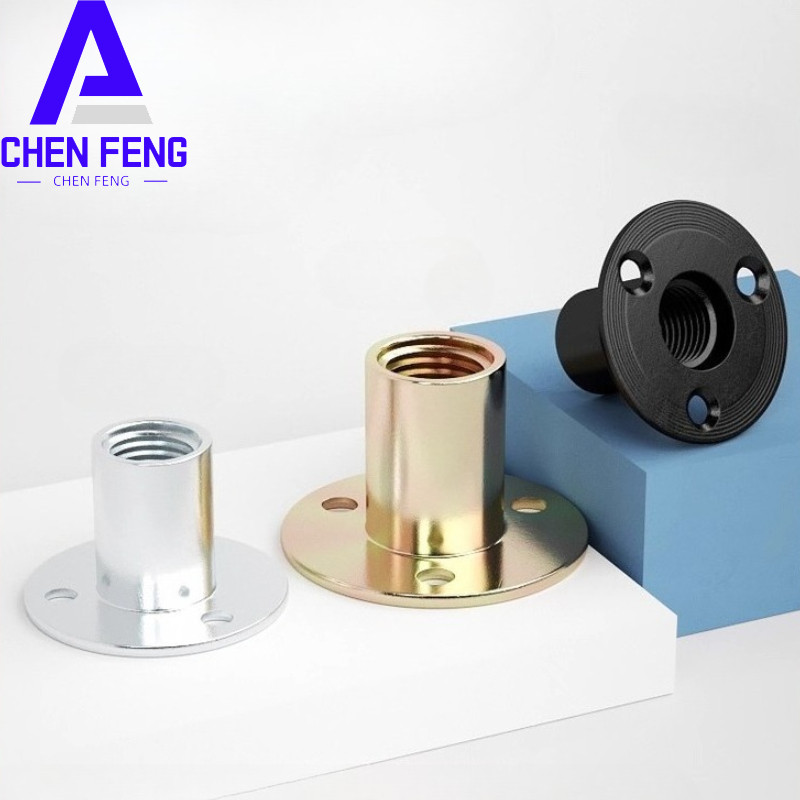 M6 M8 M10 M12 สกรู-Mount Nuts แผ่นเหล็ก Nut เฟอร์นิเจอร์ Splint คู่ล็อค Nut โซฟาเท้าล็อค Nut