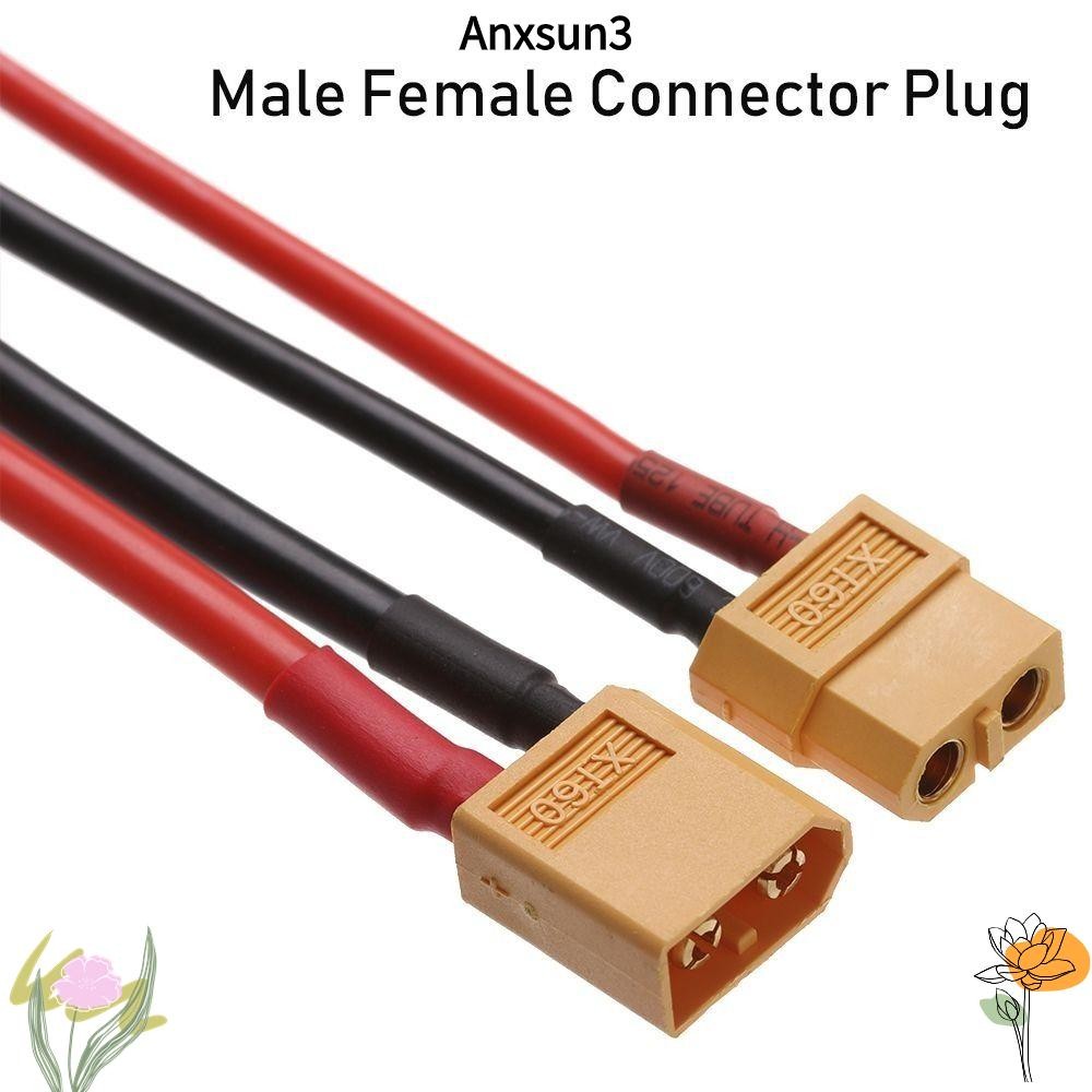 ANXSUN3 XT90 Connector, หญิง/ชาย 2 รูปแบบ 100MM XT90 Connector, พร้อมชิ้นส่วนเครื่องมือลวด 10AWG
