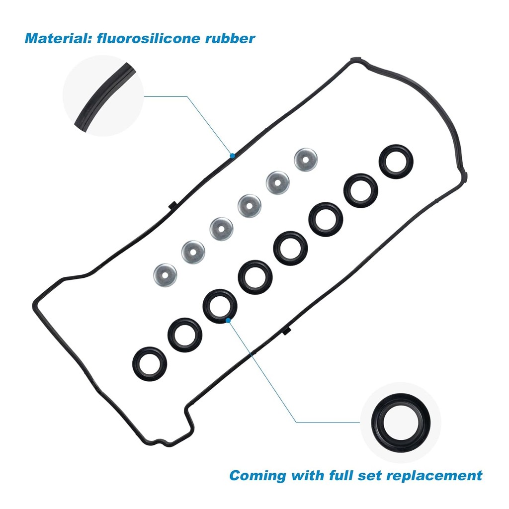 Avsty ชุดซีลปะเก็นฝาครอบวาล์วสําหรับ Honda Accord 2.4L 2003-2013, CRV 2.4L 2002-2014, Civic 2.0L 2.4