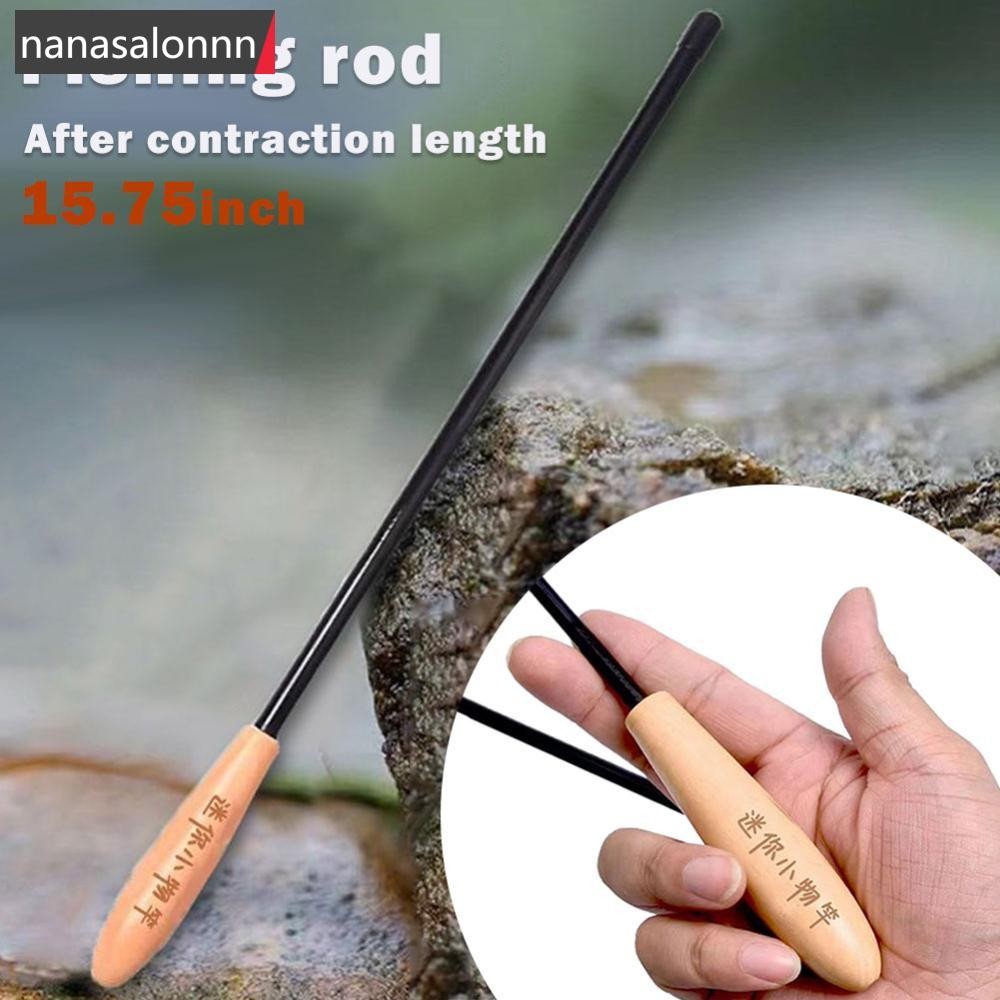 N NL 1PC 1.2-2.1M Carbon Fiber Ultra-Light Retractable Fishing Rod สำหรับเยาวชนและผู้เริ่มต้น