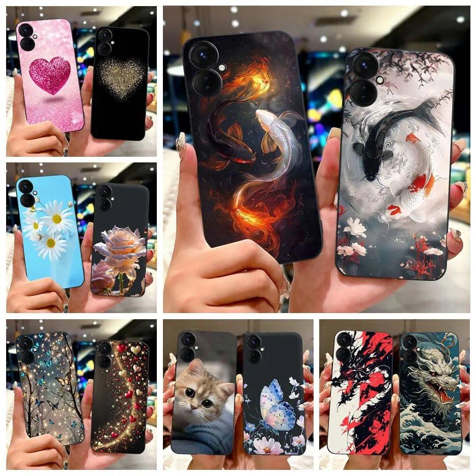 สําหรับ Tecno Spark 9T กรณี KH6 น่ารัก Lucky Koi ทาสี Soft TPU เคสโทรศัพท์สําหรับ Tecno Spark 9 Pro 