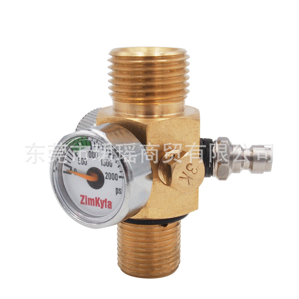 Cross-Border M18 * 1.5 วาล์วสวิตช์กระบอกสูบคาร์บอนไดออกไซด์เชื่อมต่อกับ W21.8-14 วาล์วลดความดัน-ถังน