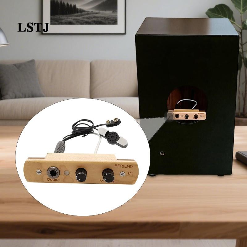 [Lstjj] Cajon Drum Sound Hole Pickup Cajon Drum Pickup สําหรับการบันทึกเวทีแสดง