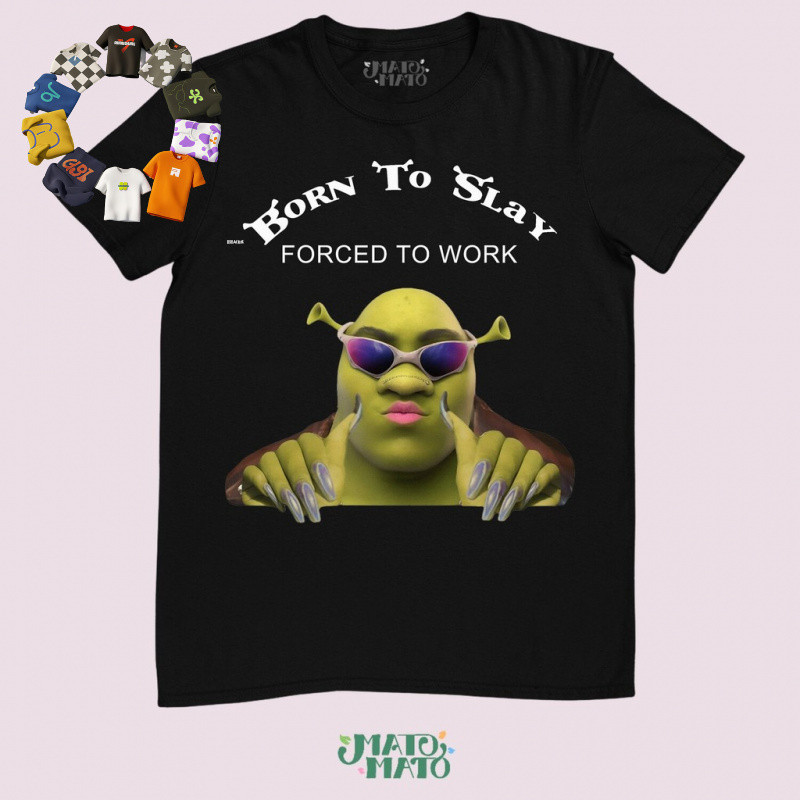 เสื้อยืดตัวการ์ตูน Shrek พร้อมคำพูดตลก เป็นของขวัญที่เหมาะสำหรับทุกวัน