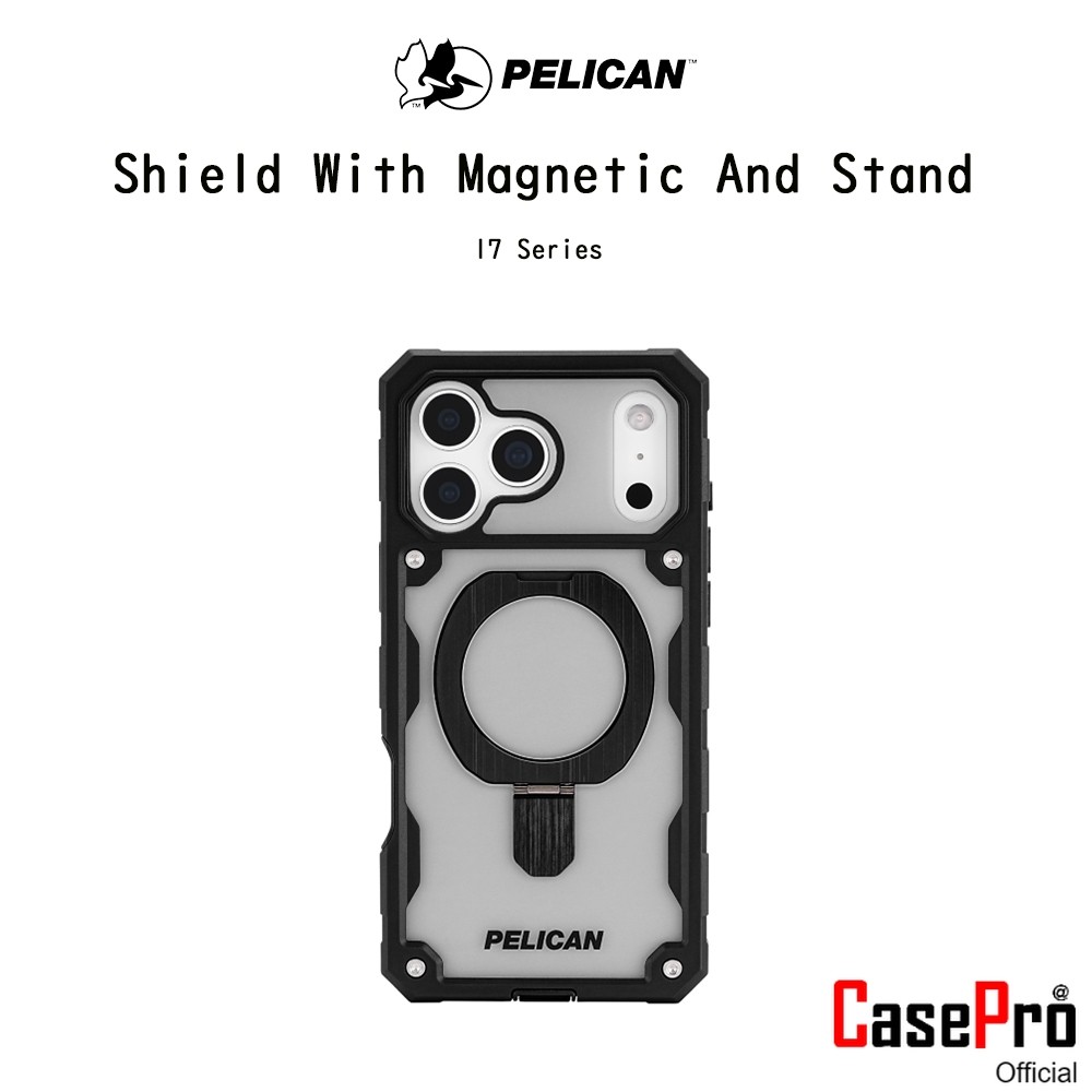 PELICAN Shield With Magnetic And Stand เคสกันกระแทกพร้อมขาตั้งระดับ7.3Mเกรดพรีเมี่ยมจากอเมริกา เคสสำ