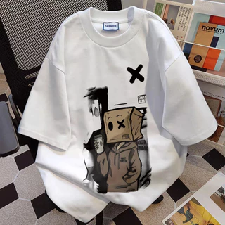UT shop เสื้อยืด oversize เสื้อวินเทจ ผ้าCotton 100% เสื้อแฟชั่น ใส่สบาย แขนสั้น สไตล์เกาหลี 'OX BOY' 3XL
