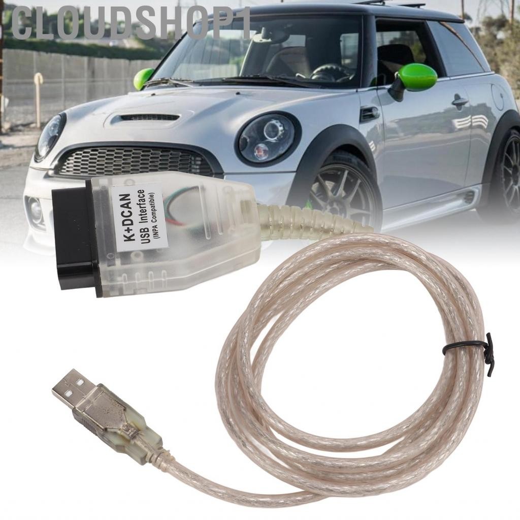 Cloudshop1 CloudShop1-th K USB การวินิจฉัยสายเคเบิล E39 E60 E61 E90 E91 E92 E93 อ่านรหัสลบรหัสการเข้