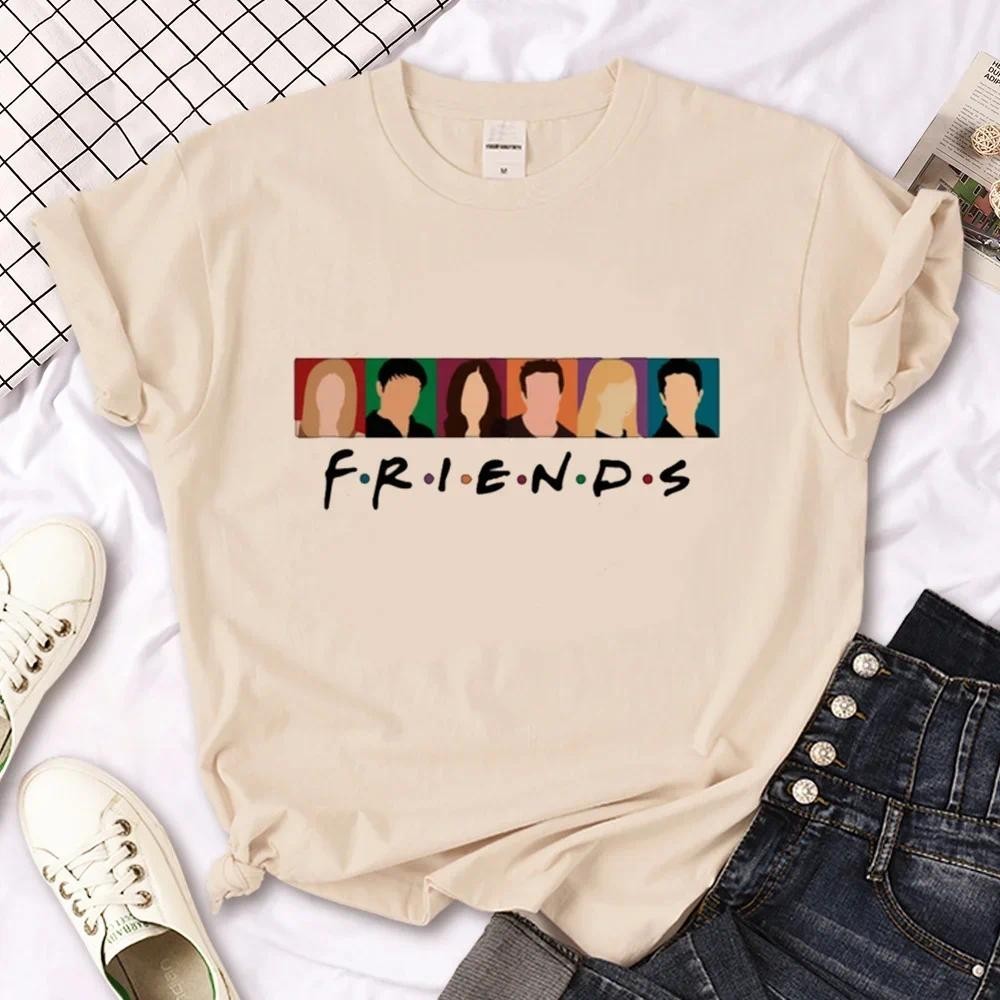 2024 Khaki Women's Friends TV Show Humorous Casual T-shirt