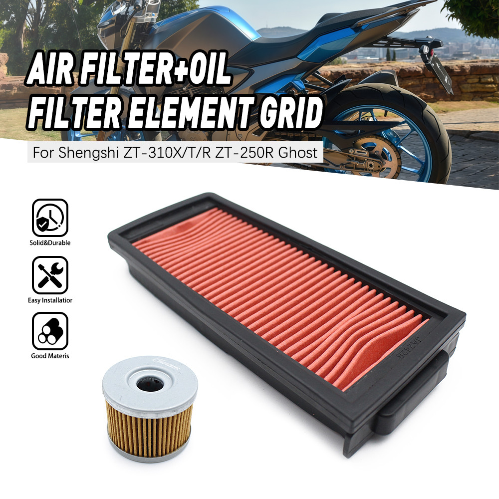 รถจักรยานยนต์เครื่องฟอกอากาศกรองน้ํามันองค์ประกอบสําหรับ ZONTES ZT310R ZT310X ZT310T ZT250R ZT-310X/
