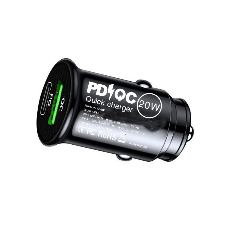 5V4A A+C Mini Car Charger 20W 30W 22.5 WPD Fast Charge TYPE-C ที่มองไม่เห็นรถ Pointer