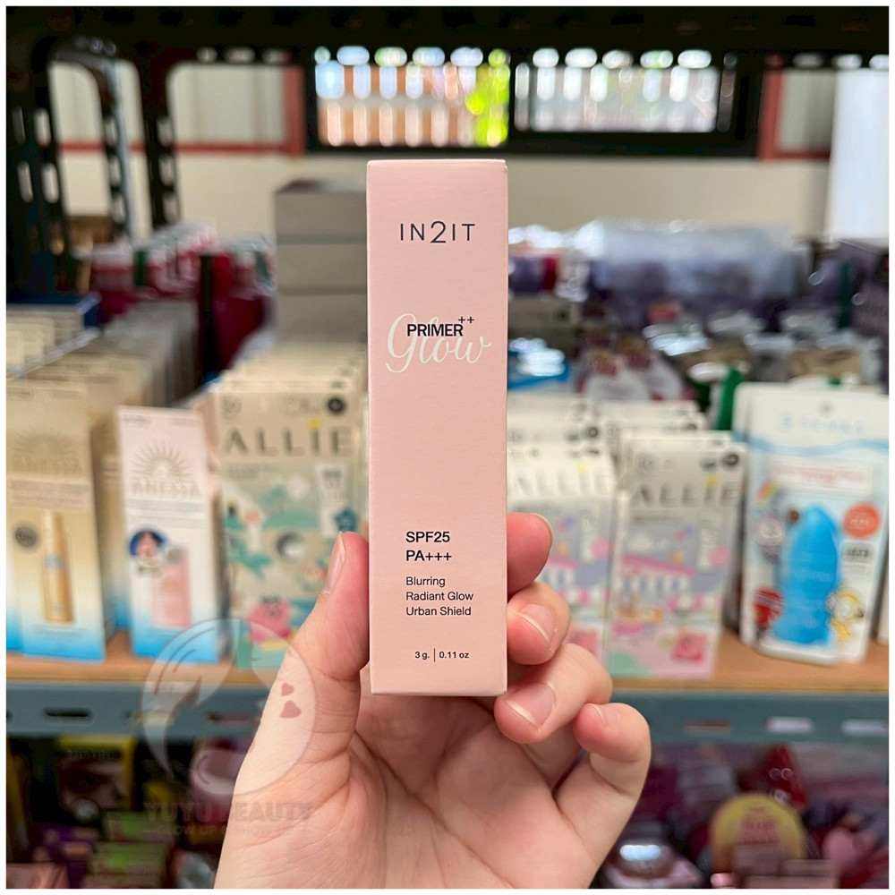 In2It Primer++ Glow SPF25 PA+++ Blurring Radiant Glow Urban Shield 3g. อินทูอิท ไพรเมอร์++ โกลว์ SPF