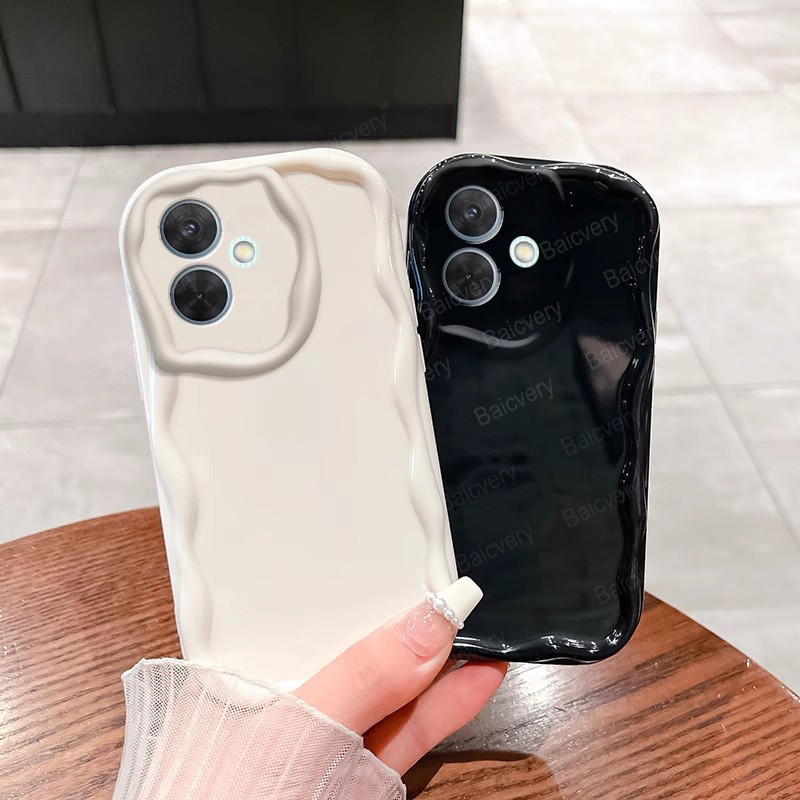 สําหรับRealmeหมายเหตุ60 RMX3933 / 60X Ripple Border TPUเกราะป้องกันAnti-Dropปกหลัง