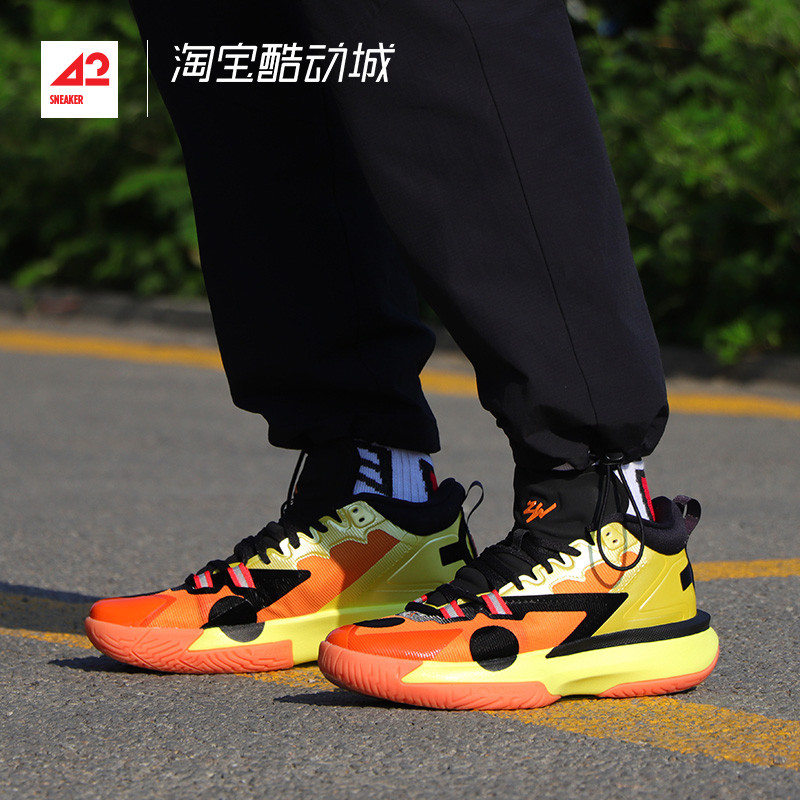 คลังสินค้าพร้อม 42 Sportsman Air Jordan Zion 1xNaruto Zion รองเท้าบาสเก็ตบอลนารูโตะ DQ5569