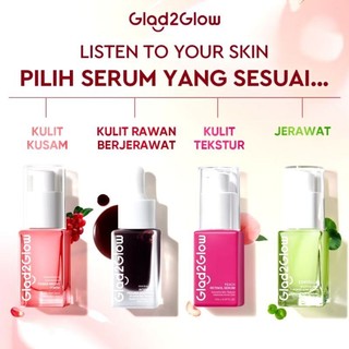 Glad2Glow Serum Pomegranate Peach Retinol Vitamin C Centella Peeling Solution Serum 17ml