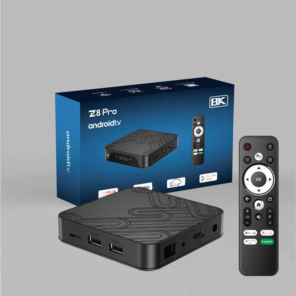 การค้าต่างประเทศ Z8Pro Set-Top Box H313 Android 12 Dual-Band Bluetooth Voice รีโมทคอนโทรลรุ่น ATV 4K