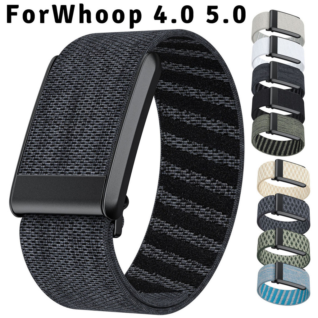 ไนลอนนุ่มสายนาฬิกาสําหรับ WHOOP 5.0 Band ปรับกีฬาสร้อยข้อมือระบายอากาศสําหรับ Whoop Band 4.0 สายรัดเ
