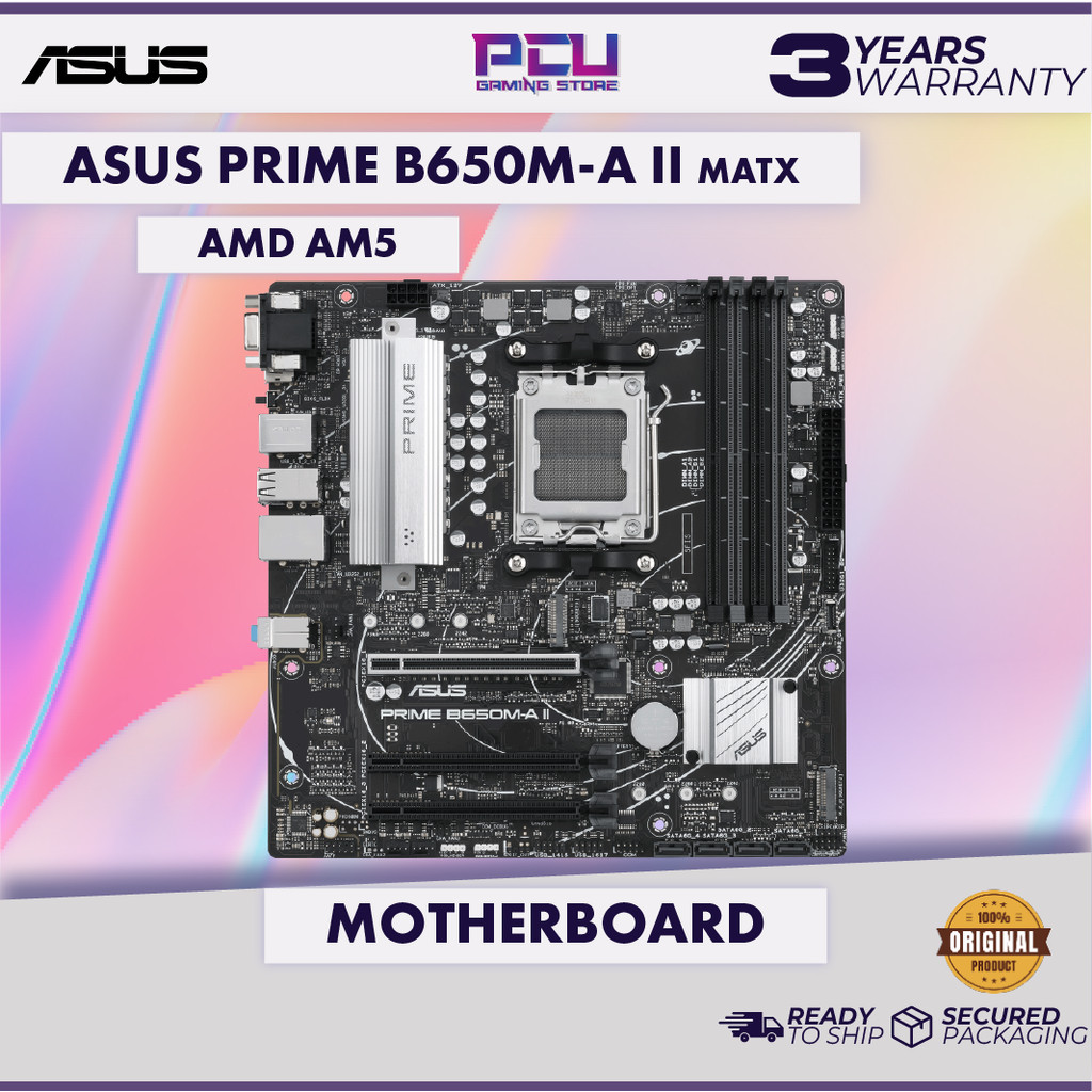ASUS PRIME B650M-A II AM5 MATX MOTHERBOARD