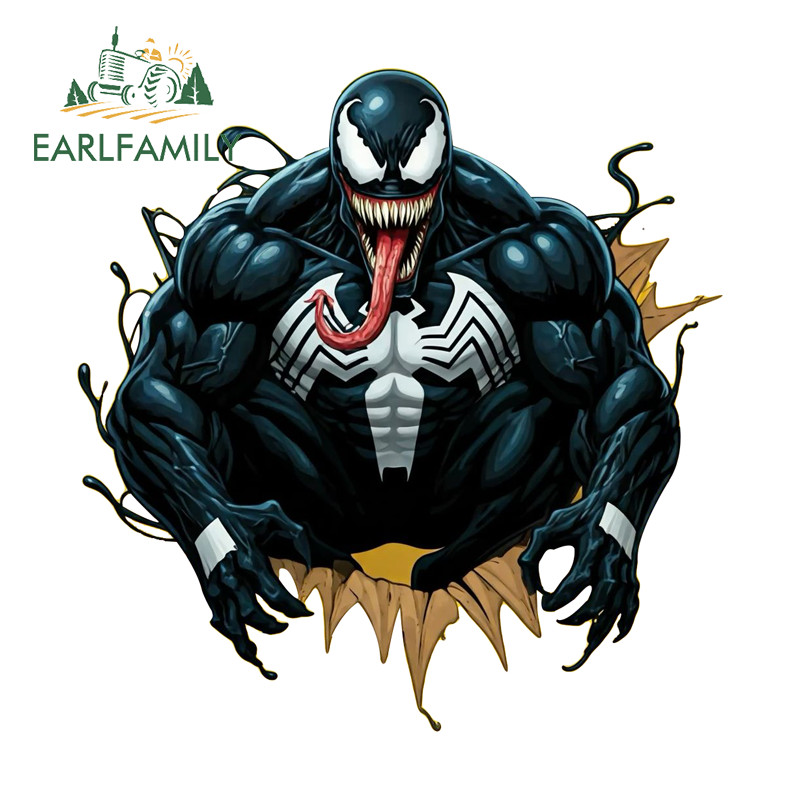 EARLFAMILY Venom อะนิเมะรถสติกเกอร์ที่น่าสนใจกันน้ํา Occlusion Scratch Campervan สเก็ตบอร์ดแล็ปท็อปไวนิล Decal แฟชั่นรถประตู Protector ราคา ถูกที่สุด ดีลบีเคเค แกลเลอรีภาพที่ 9