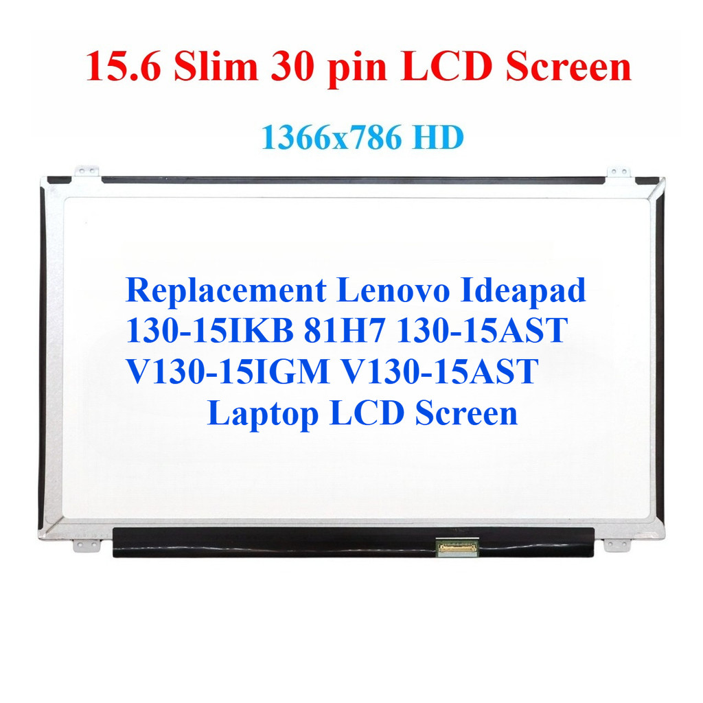 เปลี่ยน Lenovo Ideapad 13-15IKB 81H7 13-15AST V130-15IGM V130-15AST แล็ปท็อปหน้าจอ LCD