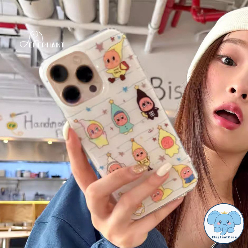 เคสโทรศัพท์รุ่น16เหมาะสำหรับ IPhone 15 16 11 12 13 14 Pro Max XR XS X Max 16 15 Plusคู่รักกระพริบตากระพริบตาอ่อนตัวเรือน