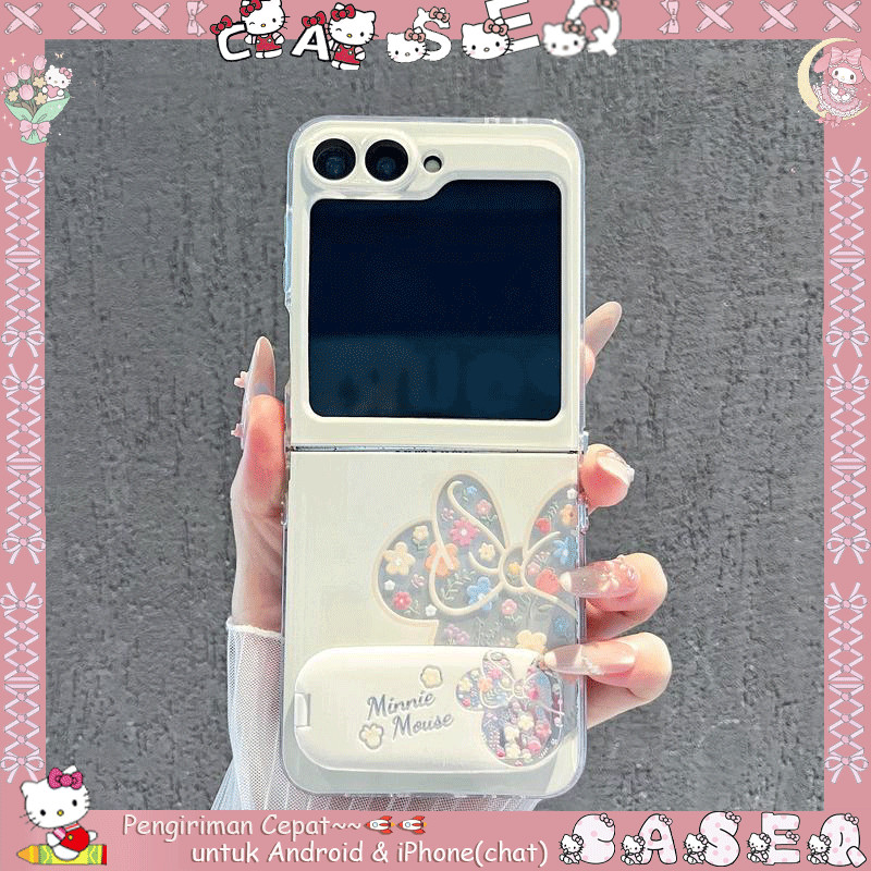 เคส Samsung Z Flip & Oppo N Flip Pink Aesthetic Elegant | Samsung Z Flip Case 7 6 5 4 3 2 | Z พลิก 7