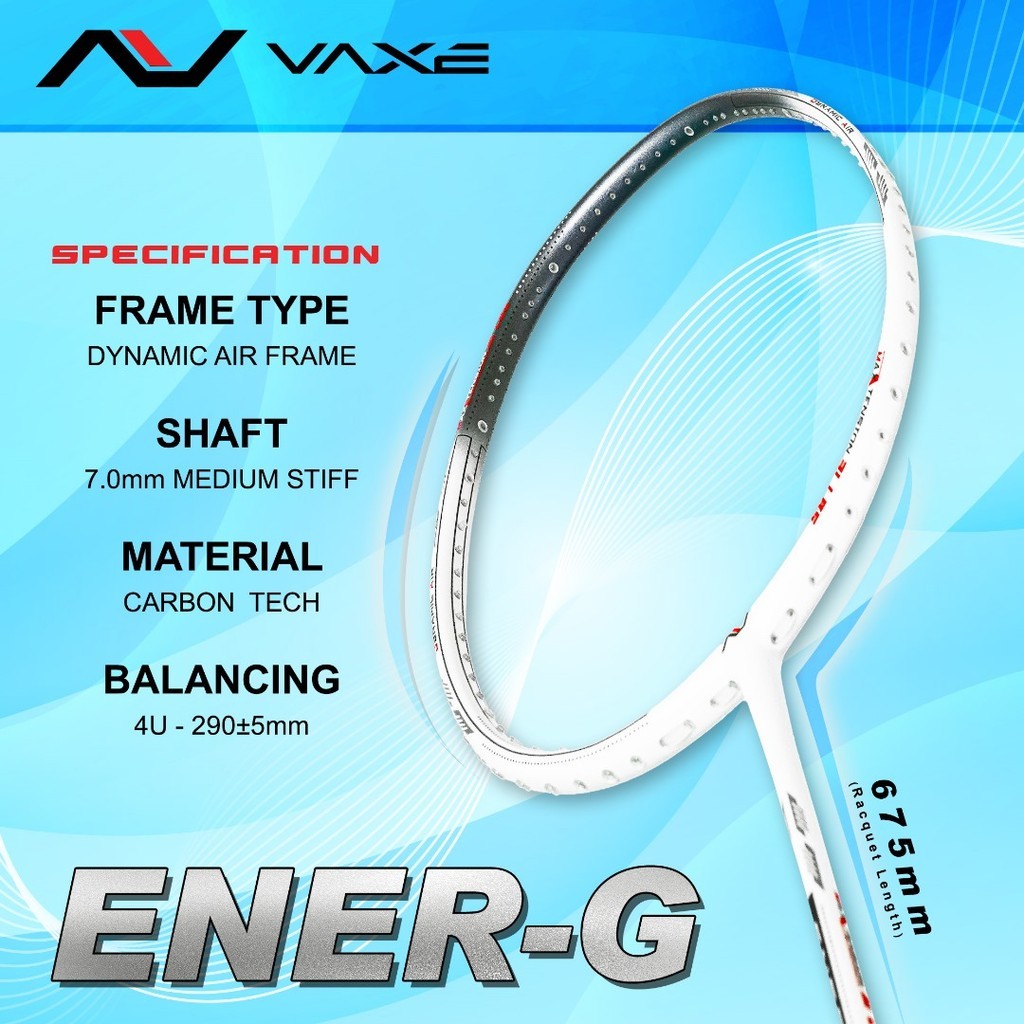 ไม้แบดมินตัน VAXE ENER-G 4U 82 กรัม โดย VAXE