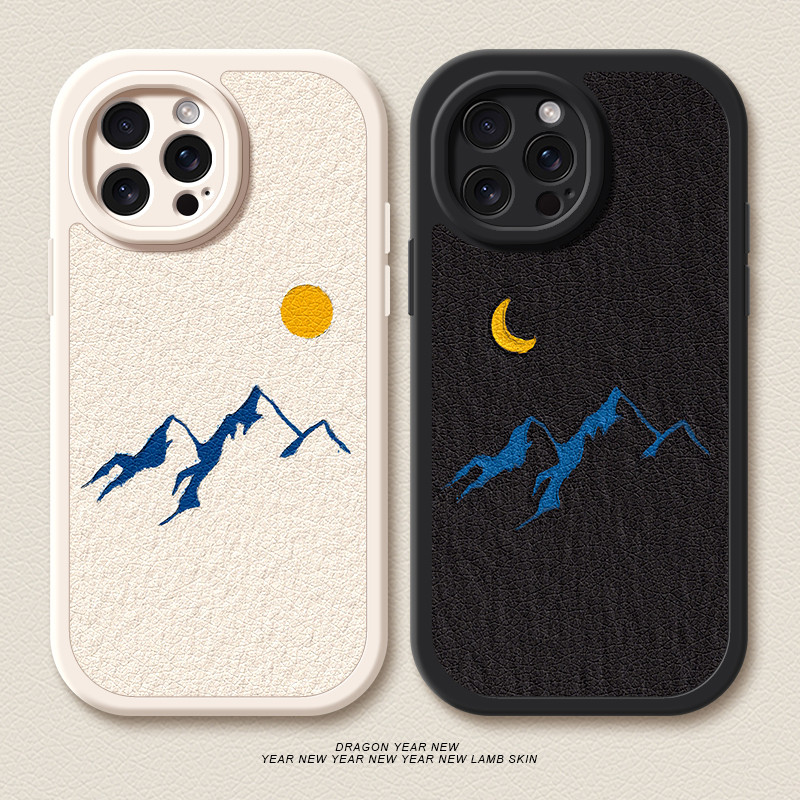 Mountain River Sun เหมาะสําหรับ Apple 16 เคสโทรศัพท์ iphone15ProMax สไตล์ใหม่ 11/12/13 ซิลิโคน x/xr/