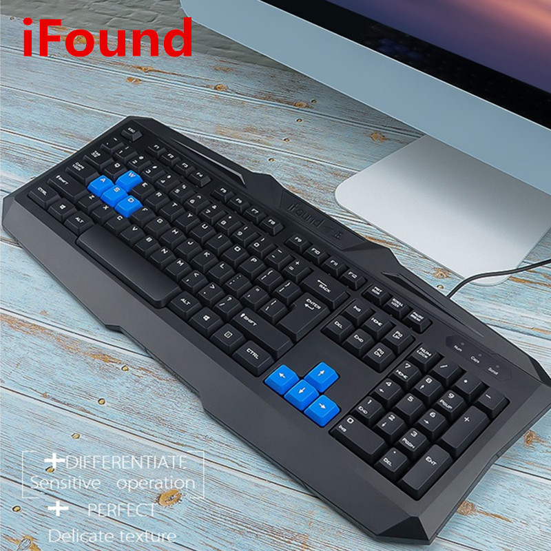 mini keyboard แป้นพิมพ์ Ifound F139แบบมีสาย USB แป้นพิมพ์เดียวสำหรับธุรกิจเกมในสำนักงานคีย์บอร์ดคอมพ